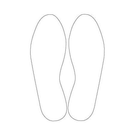 Accuform DURABLE MARKING SHAPES FOOTPRINTS PTE222WT PTE222WT